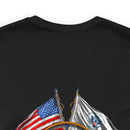 Guardians of the Coast: Military T-Shirt with 'Double Flag Coast Guard' Design