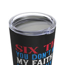 Proud Defender: 20oz Black Military Design Tumbler - Faith, Family, Liberty, Flag, Country, and Gun