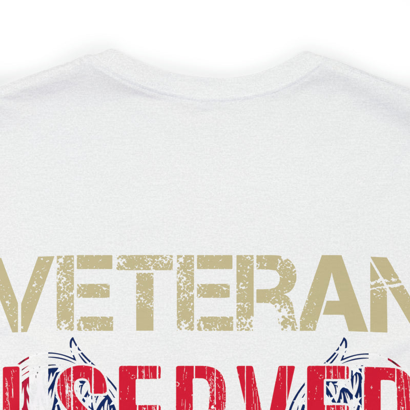 Unyielding Dedication: Veteran I Served, I Sacrificed, I Regret Nothing Military Design T-Shirt