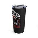 Land of the Free, Home of the Brave: 20oz Black Military Design Tumbler