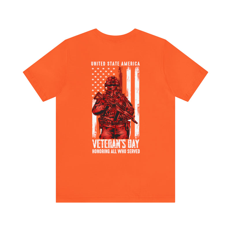 Honoring All Who Served: United States America Veteran's Day - Military Design T-Shirt