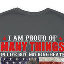 Women's 'Proud Veteran's Daughter' Military-Style T-Shirt - Celebrating Pride and Honor in Family Service