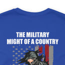 Mighty Reflection: 'The Military Might Represents National Strength' Military Design T-Shirt