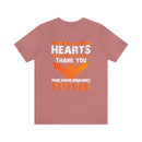 Brave Hearts Never Back Down: Military Design T-Shirt Honoring Veterans' Bravery