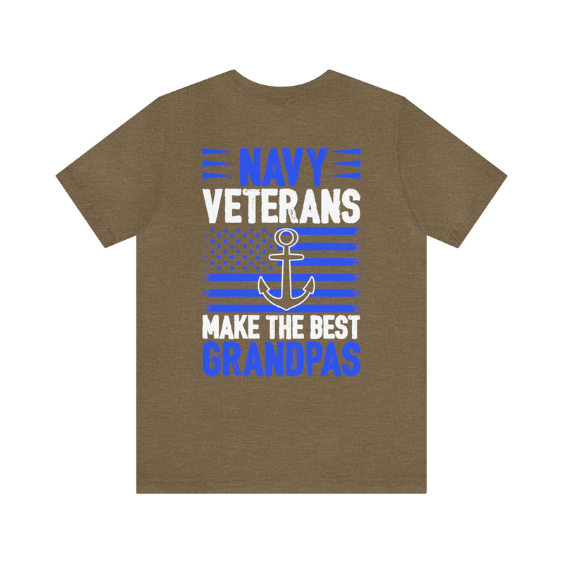 Grandpa's Naval Legacy: Military Design T-Shirt - Celebrating Veteran Grandfathers!