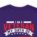 Timeless Dedication: 'I Am a Veteran, My Oath of Enlistment Has No Expiration Date' Military Design T-Shirt