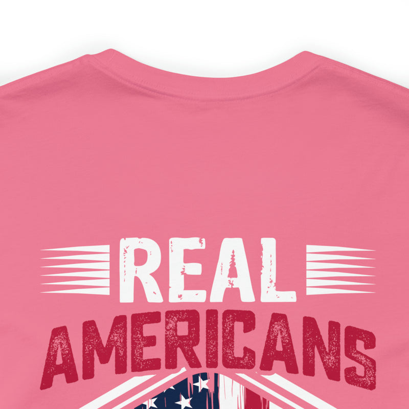 Real Americans Stand: Military Design T-Shirt for Patriot Warriors