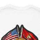 Semper Fi: Military T-Shirt with 'Double Flag Eagle U.S. MARINES' Design