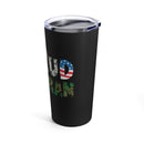 Proud Veteran: 20oz Military Design Tumbler in Bold Black