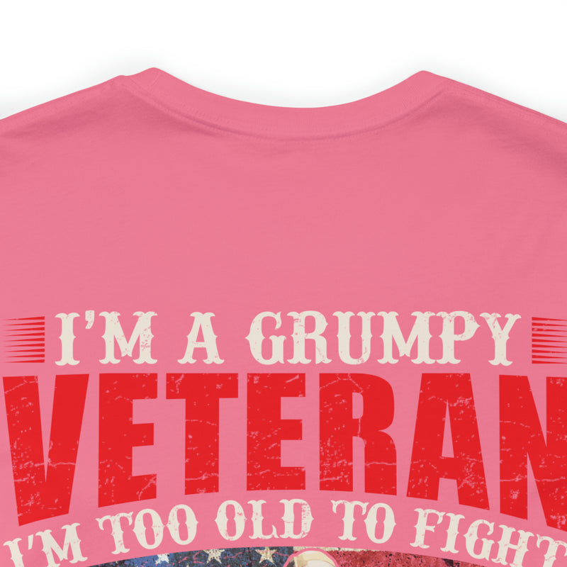 Grumpy Veteran: Military Design T-Shirt - Experience, Tenacity, and No-Nonsense Attitude