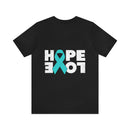 Unite for Mental Health: Teal Ribbon PTSD Design T-Shirt for Awareness