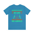 Americh: United with Our Angels - Military Design T-Shirt Honoring Guardians of Freedom