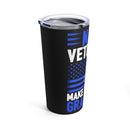 Navy Veterans: Best Grandpas in Black - 20oz Military Design Tumbler