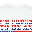 Proud to Be an American: Military Design T-Shirt Celebrating Patriotism