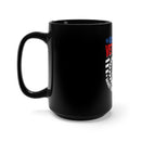 Show Your Pride: 15oz Military Design Black Mug - 'US Navy Veterans Make the Best Grandpas' Edition