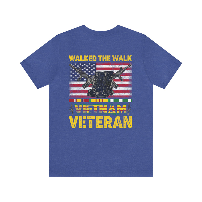 Vietnam Veteran Tribute: 'I Walked The Line' Military Design T-Shirt