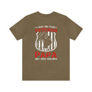 Proud Veteran & Loving Papa: Military Design T-Shirt with Dual Titles