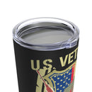 Defender of Liberty: 20oz Military Design Tumbler - Celebrate the U.S. Veteran Spirit!