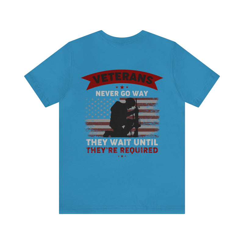 Ever Ready Veterans: Military Design T-Shirt - Always Prepared, Never Forgotten