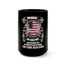 Wisdom on the Frontline: 15oz Military Design Black Mug for Resourceful Soldiers