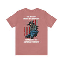 Mighty Reflection: 'The Military Might Represents National Strength' Military Design T-Shirt