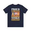 Proud Salute to My Veteran Grandpa T-Shirt: Honoring Family's Military Legacy