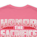 Patriotic Remembrance: Military Design T-Shirt - 'Honor the Sacrifice, Remember the Service