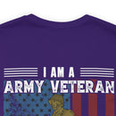 Veteran's Wit and Skill: Military T-Shirt - 'I Am an Army Veteran, I Can Fix Stupid But It's Gonna Hurt