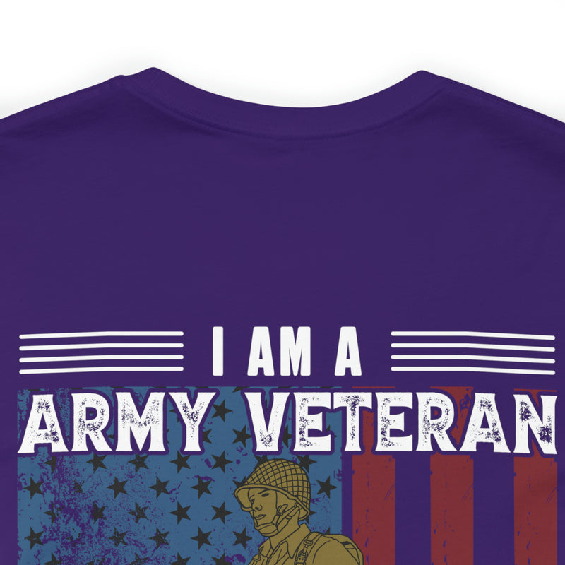 Veteran's Wit and Skill: Military T-Shirt - 'I Am an Army Veteran, I Can Fix Stupid But It's Gonna Hurt