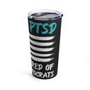 Sleek Style and Lasting Performance: 20oz Vacuum-Insulated Stainless Steel Tumbler with Black Background