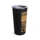 Proud United States Army Veteran: 20oz Military Design Tumbler - Celebrating Service with Pride!