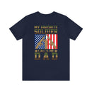 Proud Papa: 'My Favorite Soldier Calls Me Dad' Military Design T-Shirt