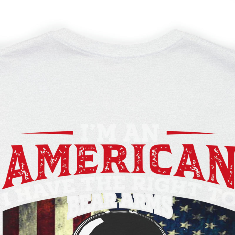 Unisex 'I Am an American, Right to Bear Arms, No Approval Required' Military-Inspired T-Shirt