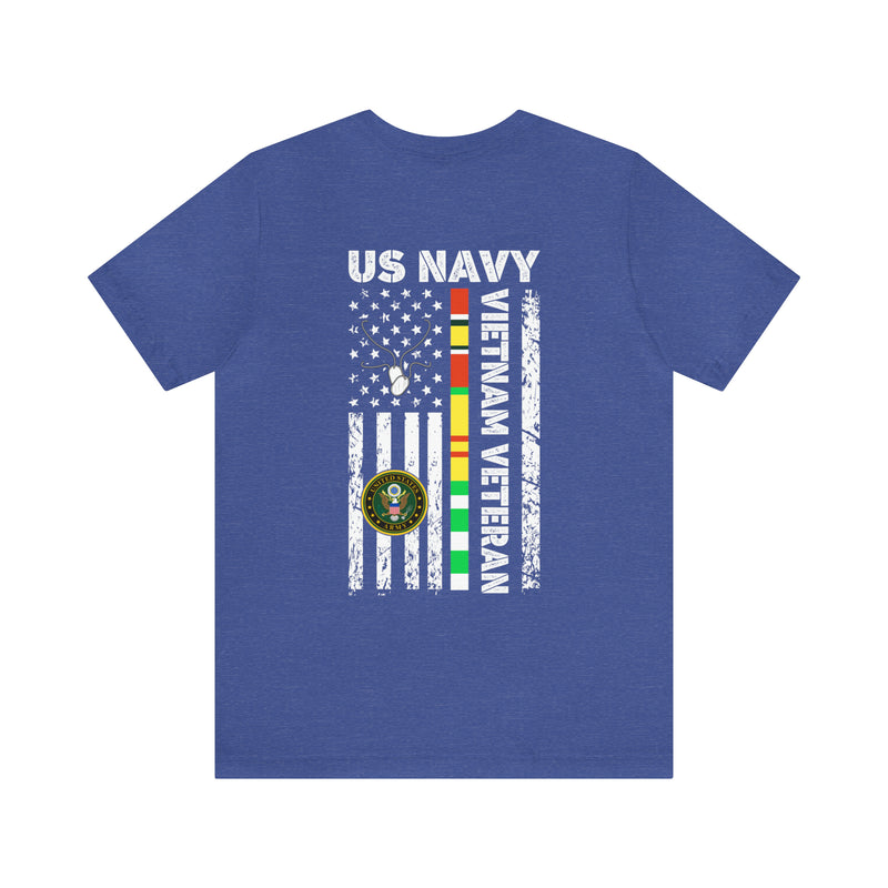 US Navy Vietnam Veteran Tribute: Military-Style T-Shirt Honoring Service and Sacrifice