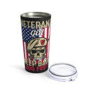 Veteran's Girl Zone - 20oz Military Design Tumbler: 'Keep Back 200 Feet' - Black Background