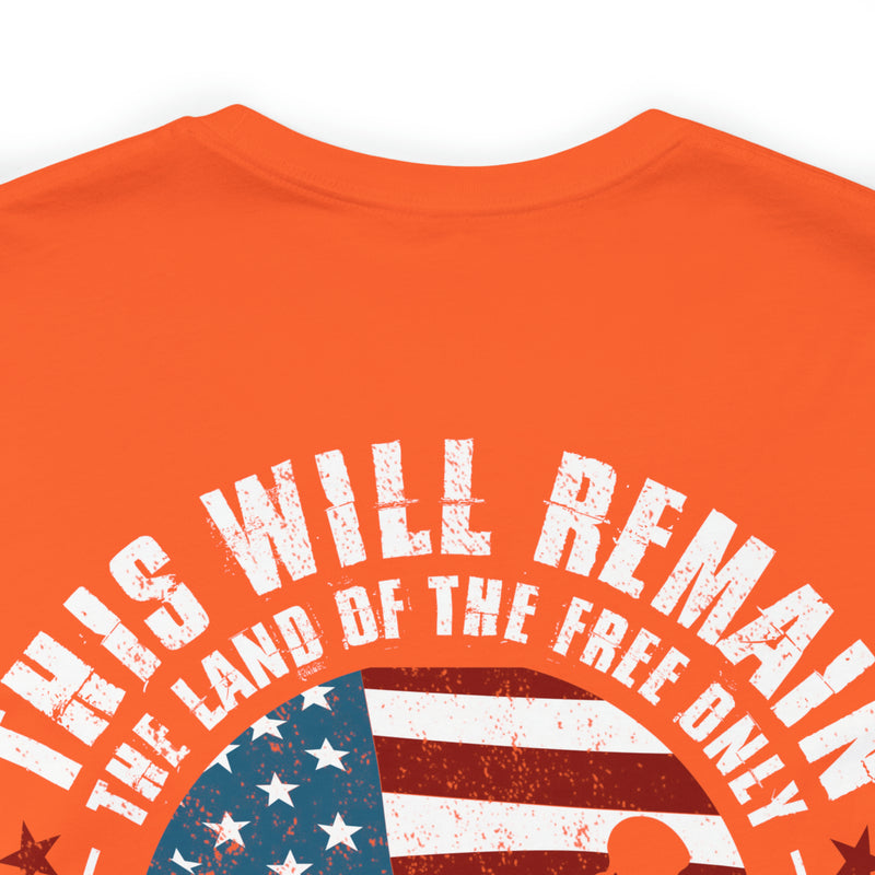 Home of the Brave: This Land of the Free Military Design T-Shirt