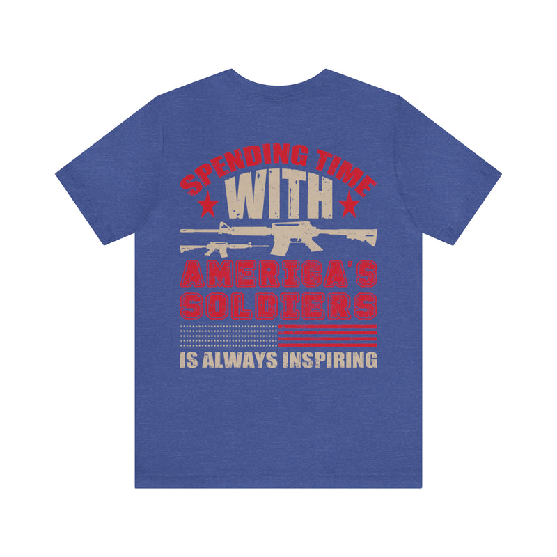 Inspiring Encounters: Spending Time with America's Soldiers Military T-Shirt