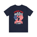 Pride and Patriotism: 'Proud Dad of an Awesome Soldier - US Army' Military Design T-Shirt