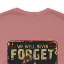 Forget Never: Memorial Day Tribute - Military Design T-Shirt for Remembrance