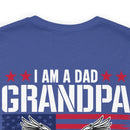 Fearless and Proud: Military T-Shirt - 'I Am a Dad, Grandpa, and a Veteran - Nothing Scares Me