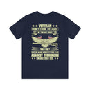 Unwavering Patriotism: Veteran Don't Think I Won't Suit Up Again Military Design T-Shirt Defending Our Flag Against Terrorism