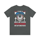 Spiritual Brotherhood: Military Design T-Shirt - 'I Took a DNA Test, God is My Father, Veterans are My Brothers