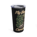 Daddy's Combat Boots: 20oz Military Design Tumbler - Black Background Tribute