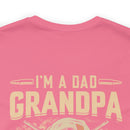 Fearless Patriarch: 'I'm a Dad, Grandpa, and a Veteran - Nothing Scares Me' Military Design T-Shirt