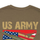 Proud US Army Veteran: Military Design T-Shirt Embodying Honor and Service