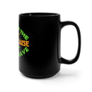 Patriotic Pride: 15oz Military Design Black Mug for the Brave