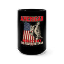 Youth Veteran: American Military 15oz Military Design Black Mug - Honoring the Next Generation of Heroes!
