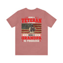 Proud Veteran, Priceless Grandpa: Military Design T-Shirt Celebrating Family and Service