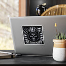 No surrender black flag skull sticker
