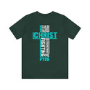 Whispering Comfort: PTSD Design T-Shirt in Light, Breathable Fabric